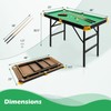GYMAX Pool Table, 48’’ Foldable Billiard Tables with Balls, 2