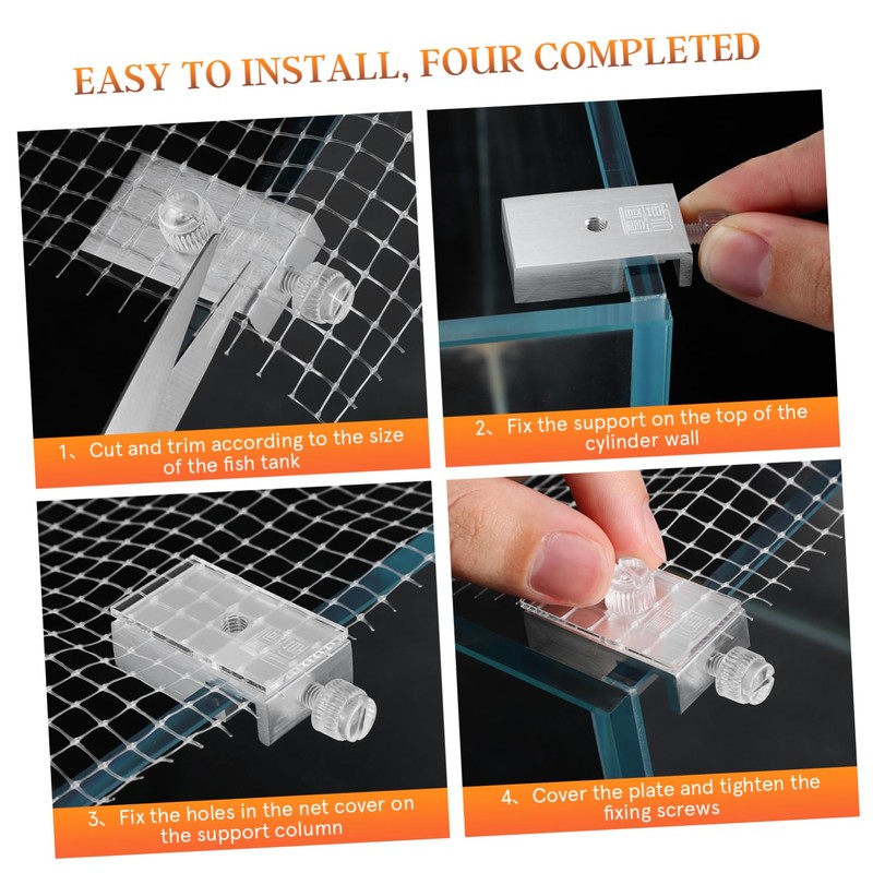 Totority 1 Set Fish Tank Escaping Net Mesh Cover for