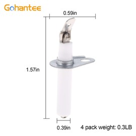 gohantee 8523793 Spark Burner Igniter Electrode for Oven Stove Pack of 4 Fit for Whirlpool Maytag Amana