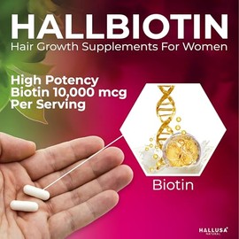 N/A- “Suplemento de biotina Pastillas para la caída del Cabello Crecimiento del Cabello — Crecimiento
