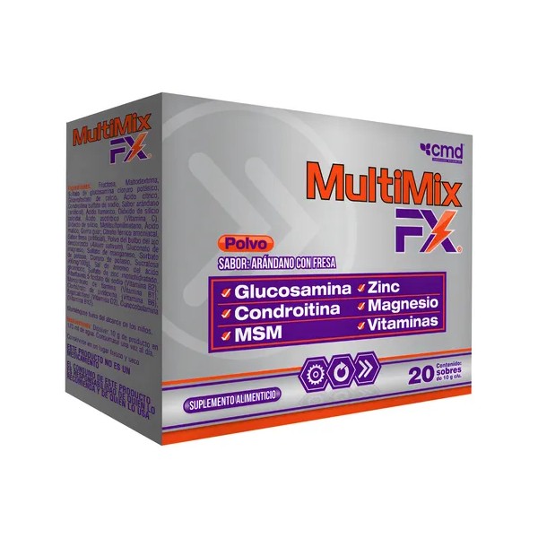 Multimix Fx Sobres | Glucosamina Condroitina Msm Zinc Mg |