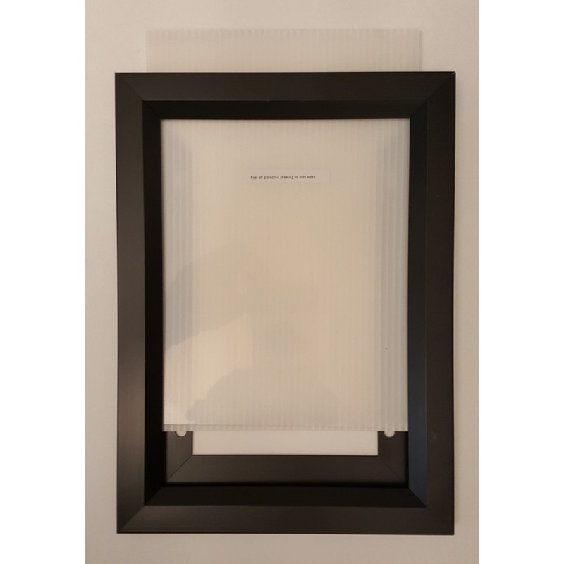 Elevator Inspection Certificate Frame 6" X 9" Black (Heavy Duty