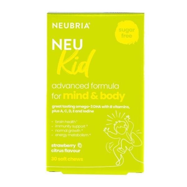 Neubria NEU Kid Advanced Formula for Mind & Body Strawberry Citrus Flavor 30 soft chews