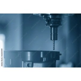 FM Carbide 1/4" Square End Mill 2 Flutes (AlTiN) LOC  1.5" OAL 4" D2 = 1/4"