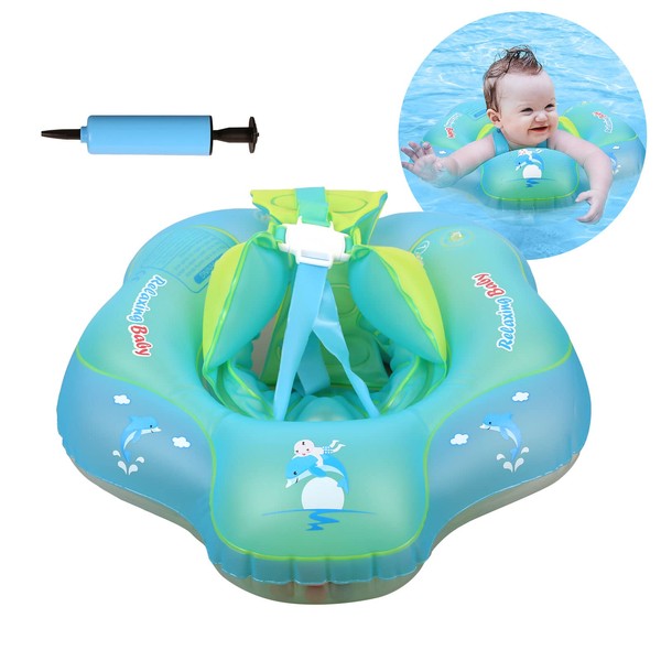 EVERGD Baby Swimming Floats, Pool Baby Float Adjustable Inflatable Dual