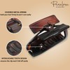 Parcelona French New Rectangle Large Tortoise Shell Brown Celluloid Acetate