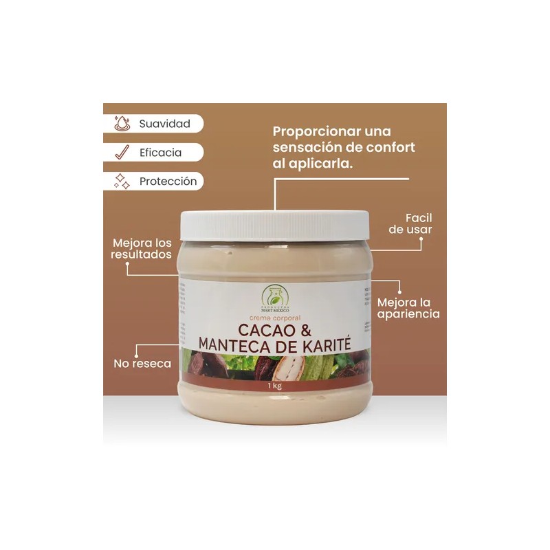 Crema De Cacao Y Manteca De Karit Anti-arrugas (1 Kilo)