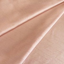 Rousett Flame Retardant Satin Shantung Fabric, Cut Out of 59.1 inches (150 cm), Width 3.3 ft (1 m) Rosé