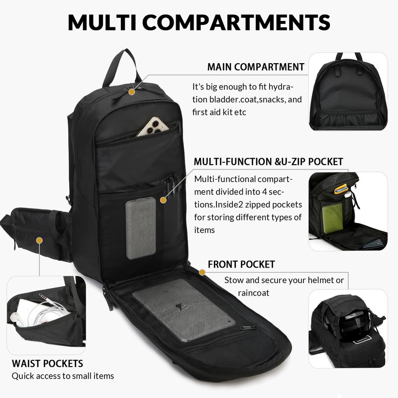 Arvano Cycling Backpack for Men & Women Hiking Backpack Small