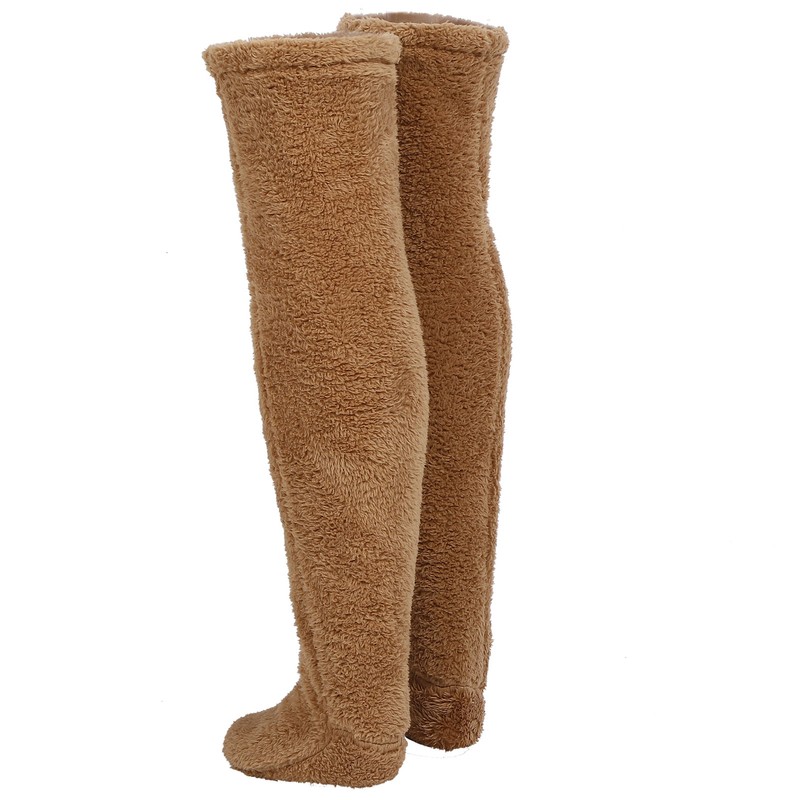 Thicken Long Socks Polyester Women Winter Warm Soft Stockings Warmer