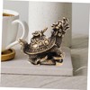 Mobestech Retro Copper Dragon Turtle Figurine Desktop Decor Unique Metal