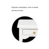 Tomantery Bedside Table Model, Fashion Lightweight Appearance, Durable White Bedside