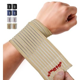HiRui- Paquete de 2 muñequeras de alta elasticidad con vendaje compresivo - Muñequeras para el síndrome del túnel carpiano, artritis, tendinitis, leva