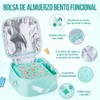 Nasjac Lonchera Bento Box para Niños Y Adulto, Caja Charolas