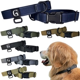 GOOSEMAN’S Gear - Dog Collar Medium and Large Breed - Made in Canada - Military Grade Buckle (Collier Pour Chien) (Ranger Green, Medium)