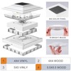APONUO Solar Post Cap Lights 16-Pack, White IP64 Waterproof 16