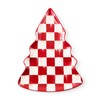 MACKENZIE-CHILDS Stoneware Tree Dish, Decorative Serving Tray for Christmas, Red-and-White