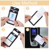 HJZHII 2PCS ID Badge Holder, Sliding Card Protector Pouch Double-Sided