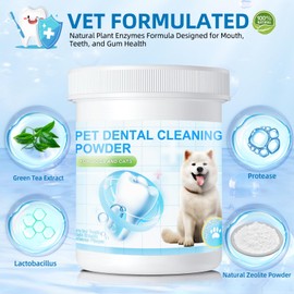 Himnum Dog Teeth Cleaning Powder,Dental Powder for Dogs Teeth,Dog Oral Cleaning Powder,Fresh Breath,80g