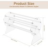 Acrylic Claw Clip Organizer,360 Degree Rotating Holder Transparent