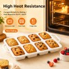 1 Pack Vinino Silicone Mini Loaf Pans Cake Bread Baking