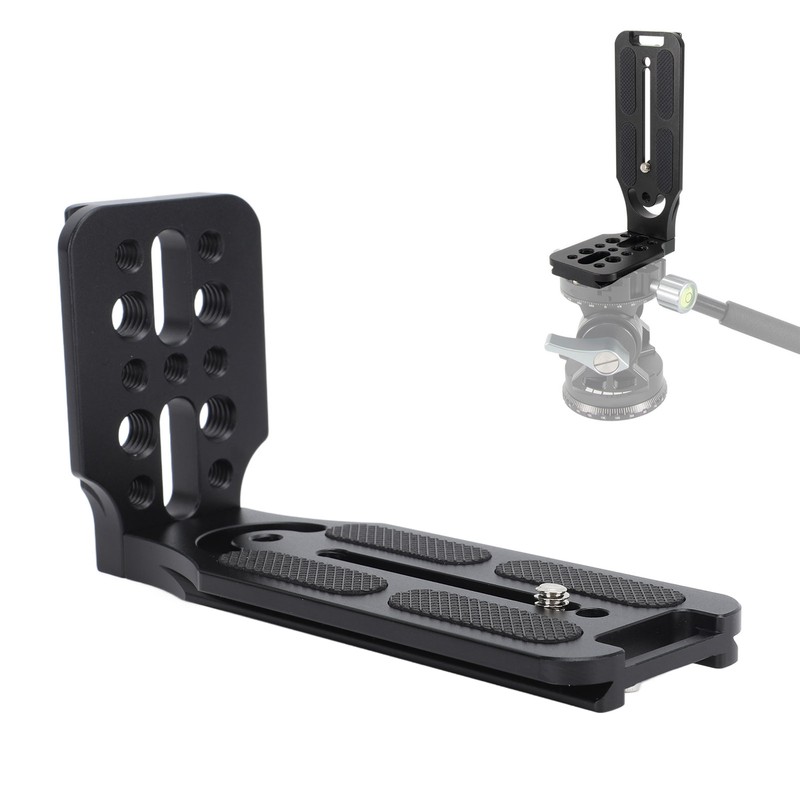 DSLR Camera L Bracket Quick Release Plate Vertical Tripod Quick