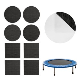 Self-Adhesive Trampoline Patch Repair Kit - 4 Round + 4 Square Patches - Trampoline Accessories for Repairing Tears or Holes in Trampoline Mats
