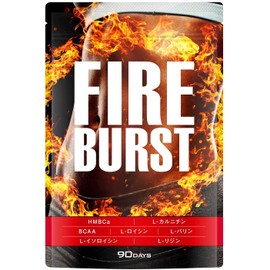 【FIRE BURST】 L-カルニチン BCAA配合 サプリ 厳選素材 90日分