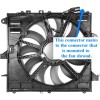 fits Hellcat Charger Challenger Radiator Cooling Fan Connector Plug Wire