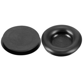 TOP-VIGOR 10Pcs 16mm Black Rubber Blanking Grommets Electrical Hole Wire Gaskets Cable Protectors for Plugs Car Boat Pump Plumbing Wiring