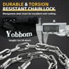 Yobbom Heavy Duty Chain Lock & Combo Cable Lock with