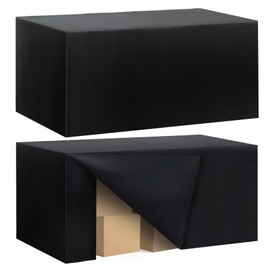 2 Pack Fitted Tablecloth for 6 Foot Rectangle Tables 72 x 30 Inch Black Table Covers Water Resistant Polyester Table Cloth for Wedding, Parties,Display, Trade Show (Black)