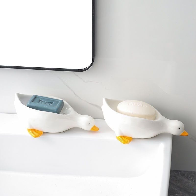 Soap Holder Soap Dish Duckie Soap Layer Draining Soap Box