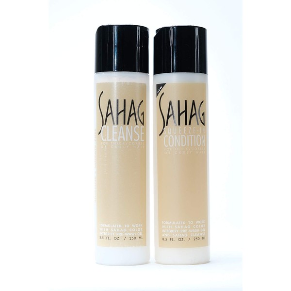 Sahag Cleanse Shampoo & Conditioner for Coarse, Curly or Thick Hair