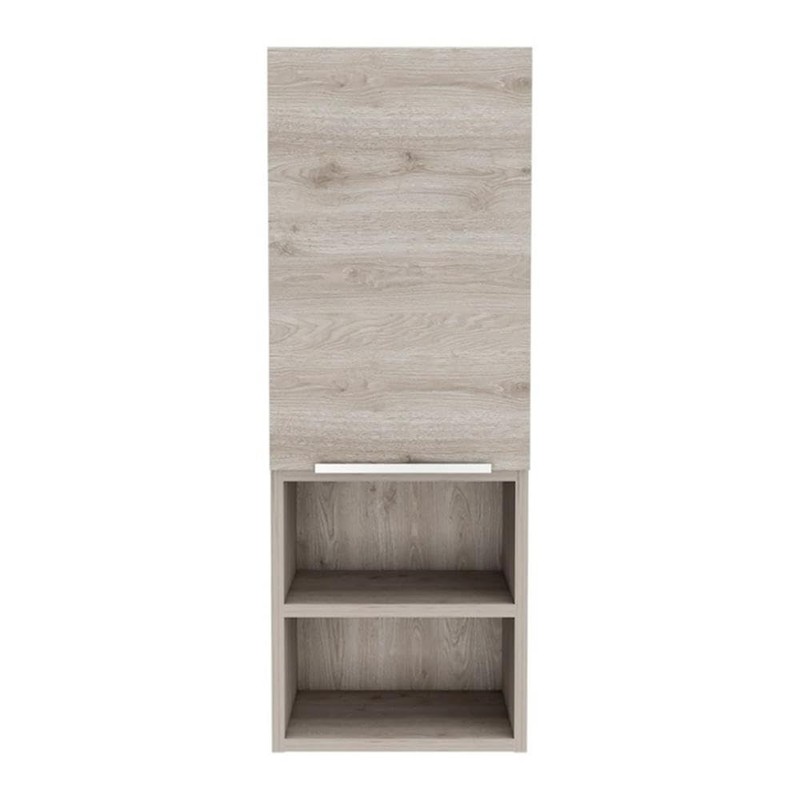 TUHOME Mila Bathroom Cabinet - Light Gray - Material Engineered