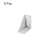 sourcing map 5Pcs Inside Corner Bracket Gusset, 77x77x40mm 4080 Angle