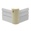 Pine Outside Radius Corner Base Block Bullnose, 3/4" x 2