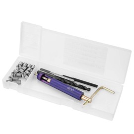 M7x1.0 Helical Threaded Insert Kit, 304 Stainless Steel, Thread Repair Tool and 20Pcs Screw Sleeve, for Automotive Repair