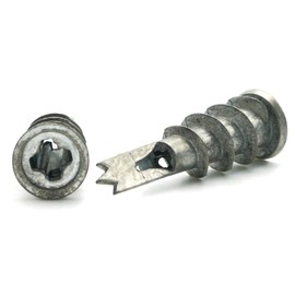 Self Drilling Wall Anchors in Die-Cast Zamak Zinc Drywall Anchors for Drywall, Sheetrock, Gypsum - #8 x 1-11/16" (25)