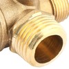 3 Port Air Compressor Brass Male Threaded Check Valve, MNPT
