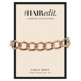 The Hair Edit Cable Wrap - Gold Metal Chain Link Hair Tie
