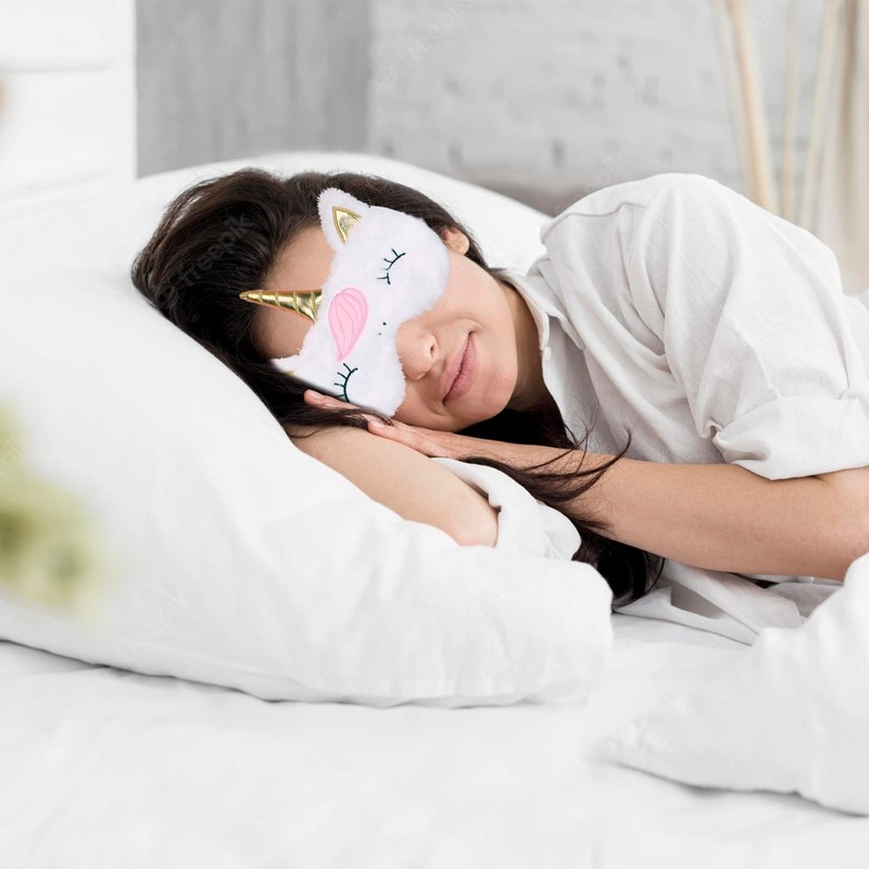 VEGCOO Schlafmaske für die Augen, 2 Stück
