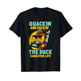 Gangster Rubber Ducks Mobster Mallards Ducky Dons Quackster T-Shirt