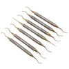 7 Pieces Teeth Plaque Remover Kit Multiple Shapes Metal Cleaning