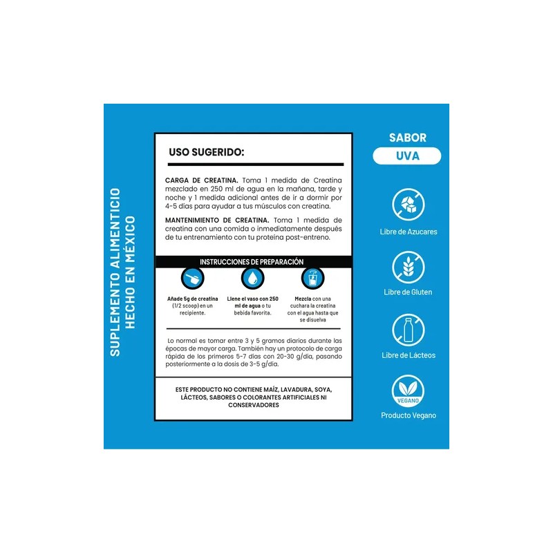 Creatina Monohidratada En Polvo 250g D-mon