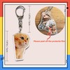 FXiaoy Kawaii Cat Acrylic Keychain Set - 8pcs Charming Anime