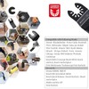 Bionso 120PCS Oscillating Tool Blade, Professional Universal Titanium Multitool Blades