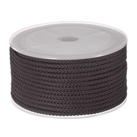 HARFINGTON Nylon Rebordear Hilo Cordón 3mm Extrafuerte Trenzado Nylon Cuerda para Collar Pulseras Joyería Fabricación Artesanías 10M/33 Pies, Café