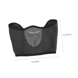 Baluue Windproof Facial Cover Reusable for Outdoor Activities Practical Neck Cover for Skiing Cycling Warm Breathable Protective Facial Mask Grey