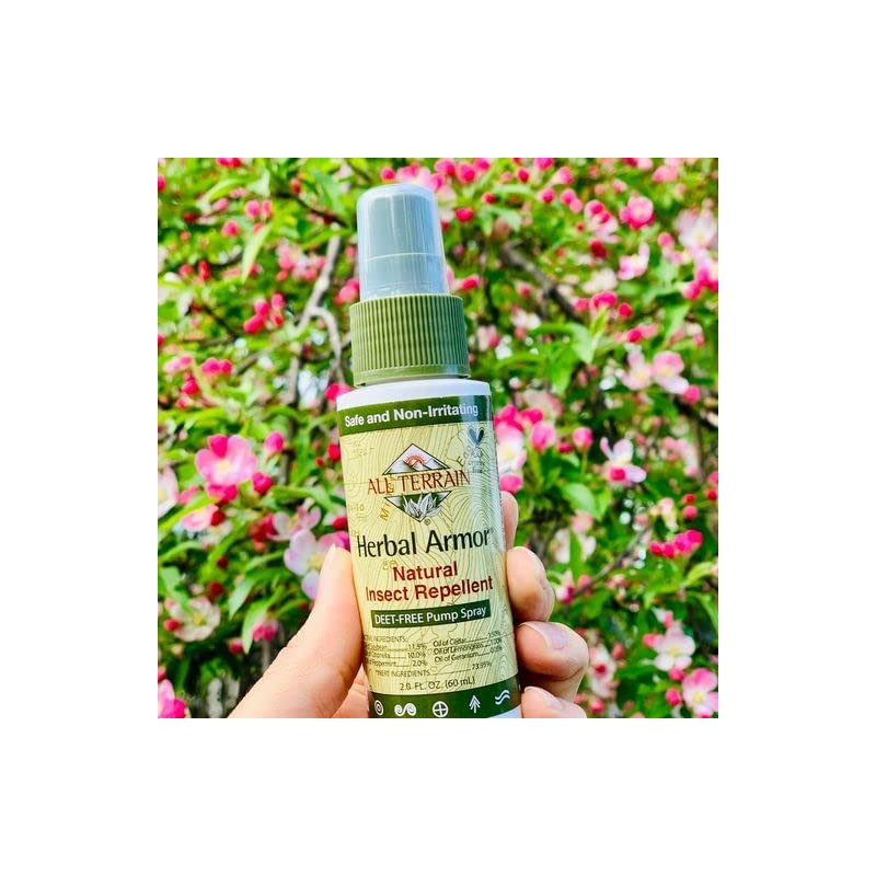 All Terrain Natural Insect Repellent, DEET-FREE Pump Spray, 2 Ounce,